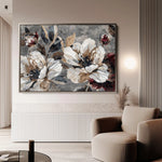 Floral Canvas Wall Art WAD395-F 90 x 60 cm / Stretched on hidden frame