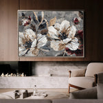 Floral Canvas Wall Art WAD395-F 90 x 60 cm / Stretched on hidden frame