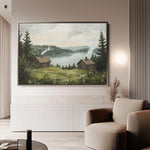 Landscape 395 Canvas Art 90 x 60 cm / Stretched on hidden frame