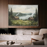 Landscape 395 Canvas Art 90 x 60 cm / Stretched on hidden frame