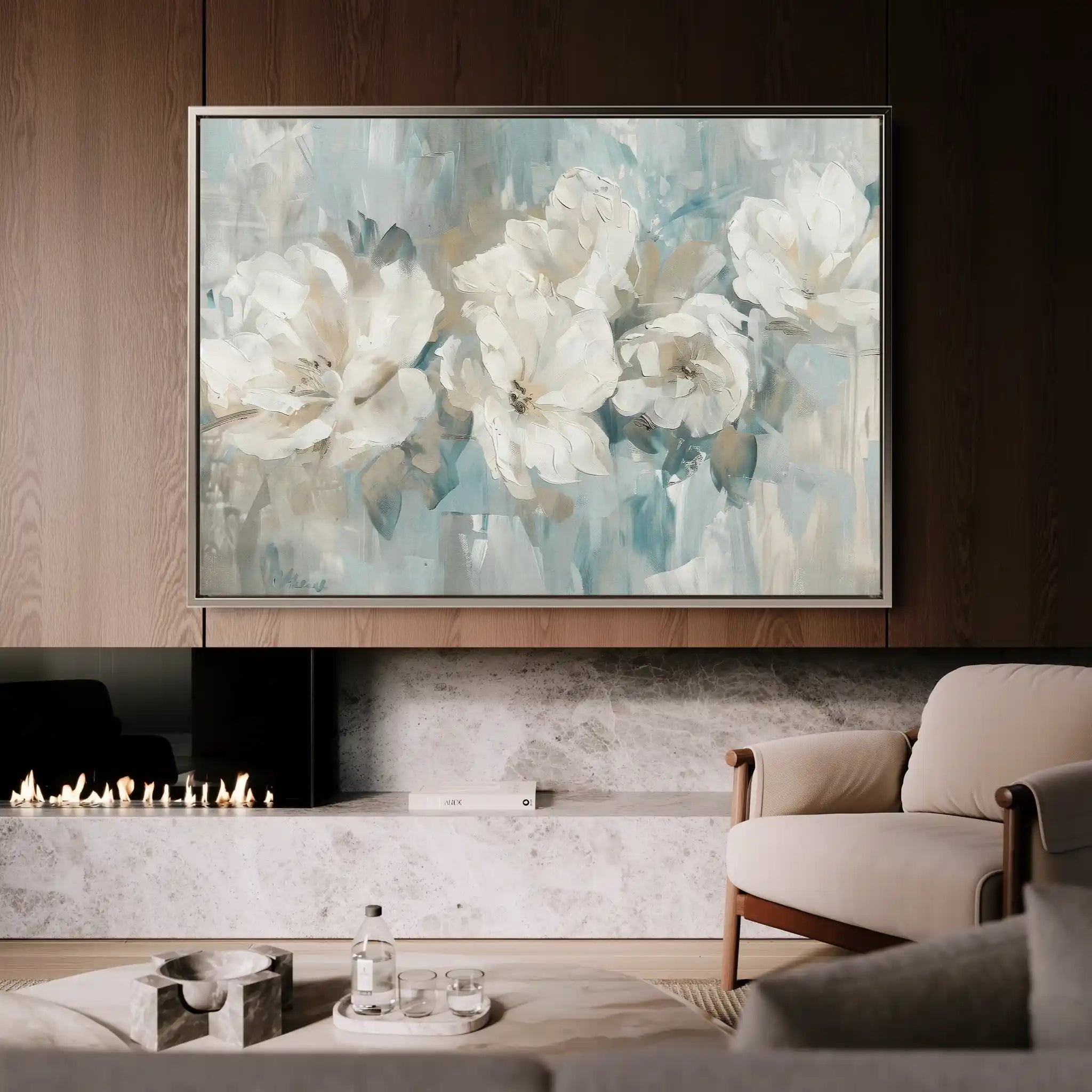 Floral Canvas Wall Art WAD396-F 90 x 60 cm / Stretched on hidden frame