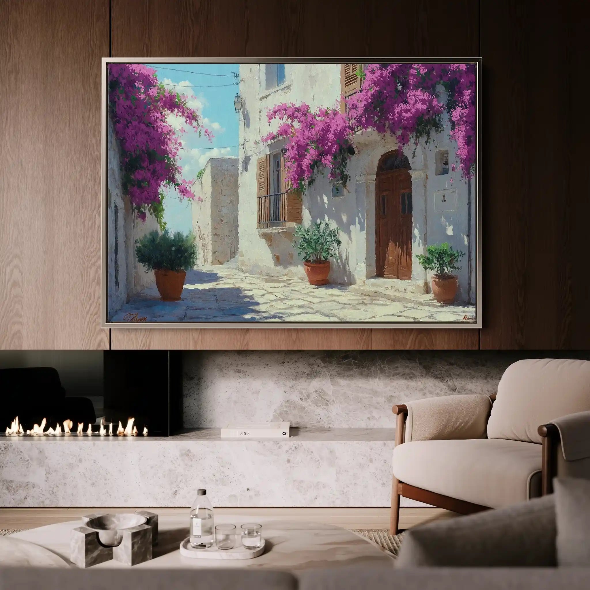 Landscape 396 Canvas Art 90 x 60 cm / Stretched on hidden frame