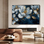 Floral Canvas Wall Art WAD397-F 90 x 60 cm / Stretched on hidden frame