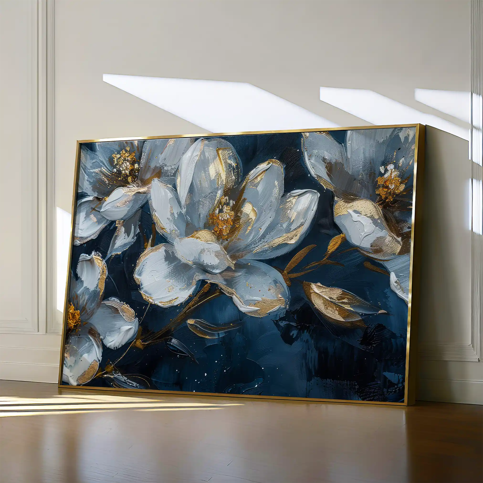 Floral Canvas Wall Art WAD397-F 90 x 60 cm / Stretched on hidden frame