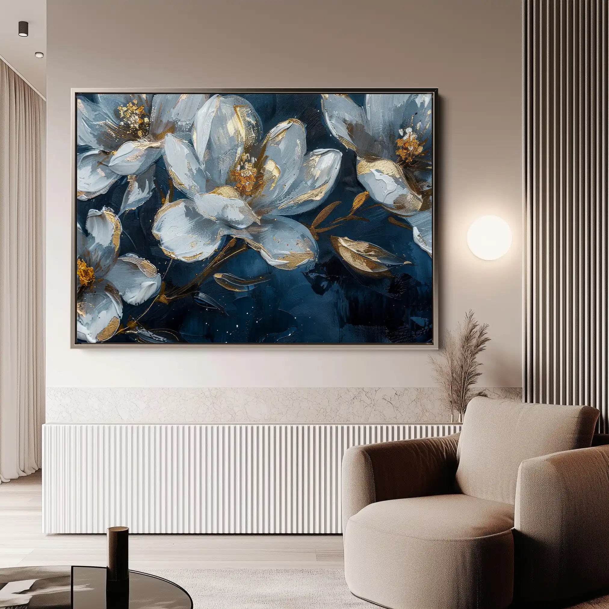 Floral Canvas Wall Art WAD397-F 90 x 60 cm / Stretched on hidden frame