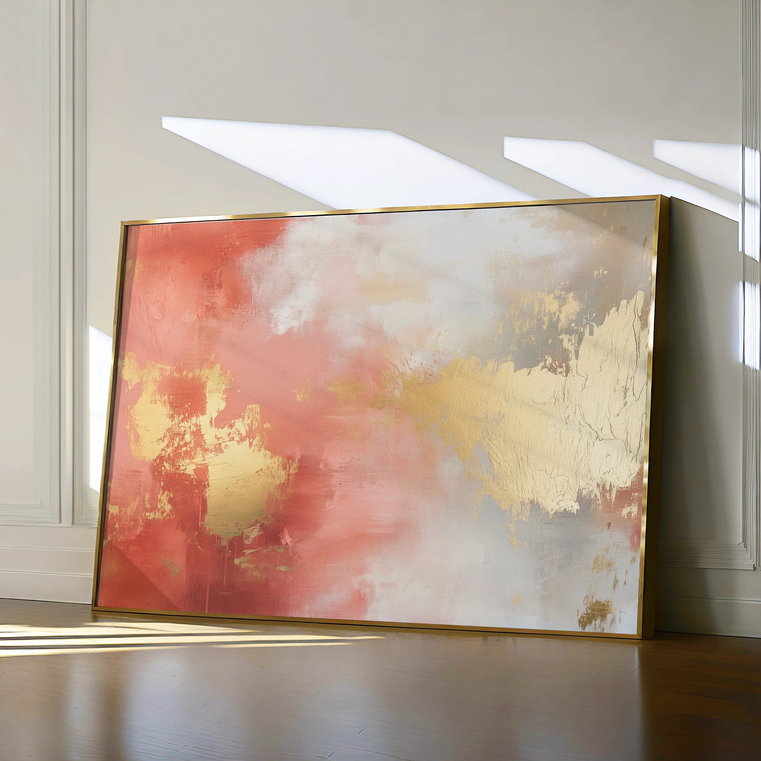 Abstract Canvas Wall Art WAD398-A 90 x 60 cm / Stretched on hidden frame