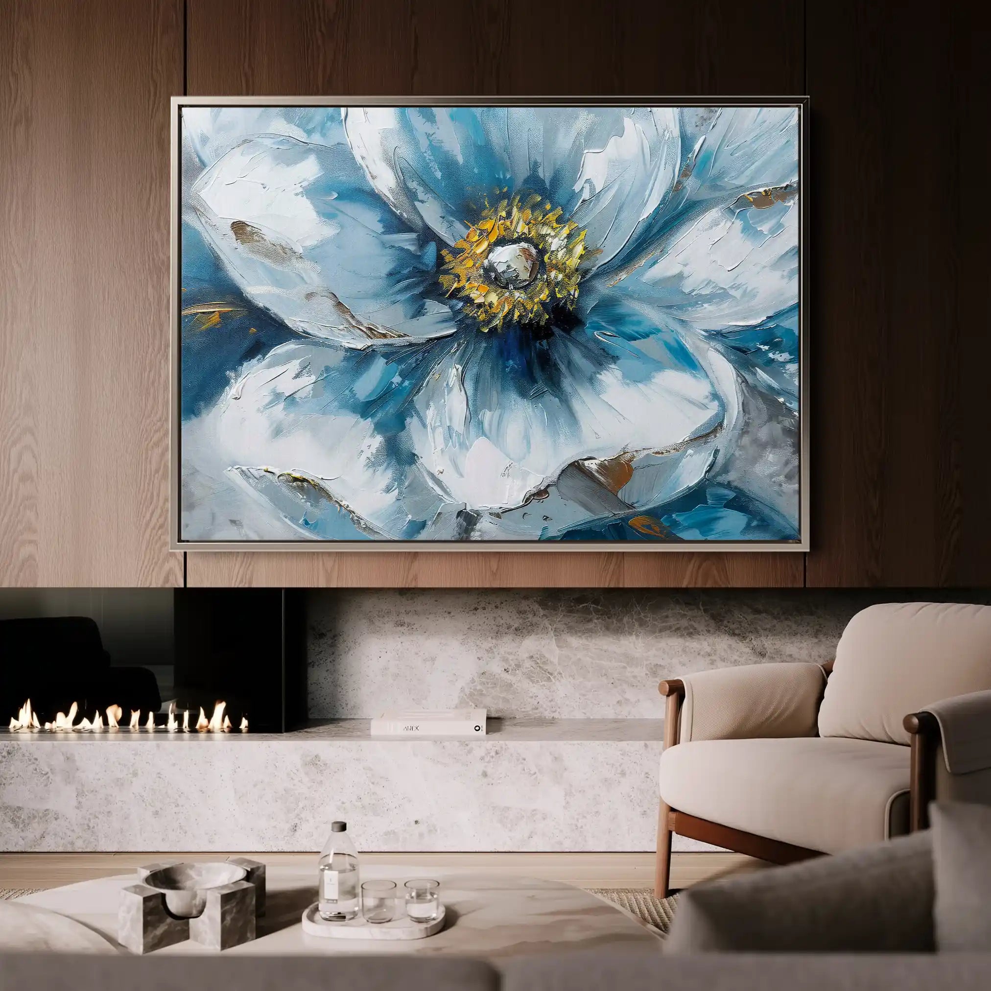 Floral Canvas Wall Art WAD398-F 90 x 60 cm / Stretched on hidden frame