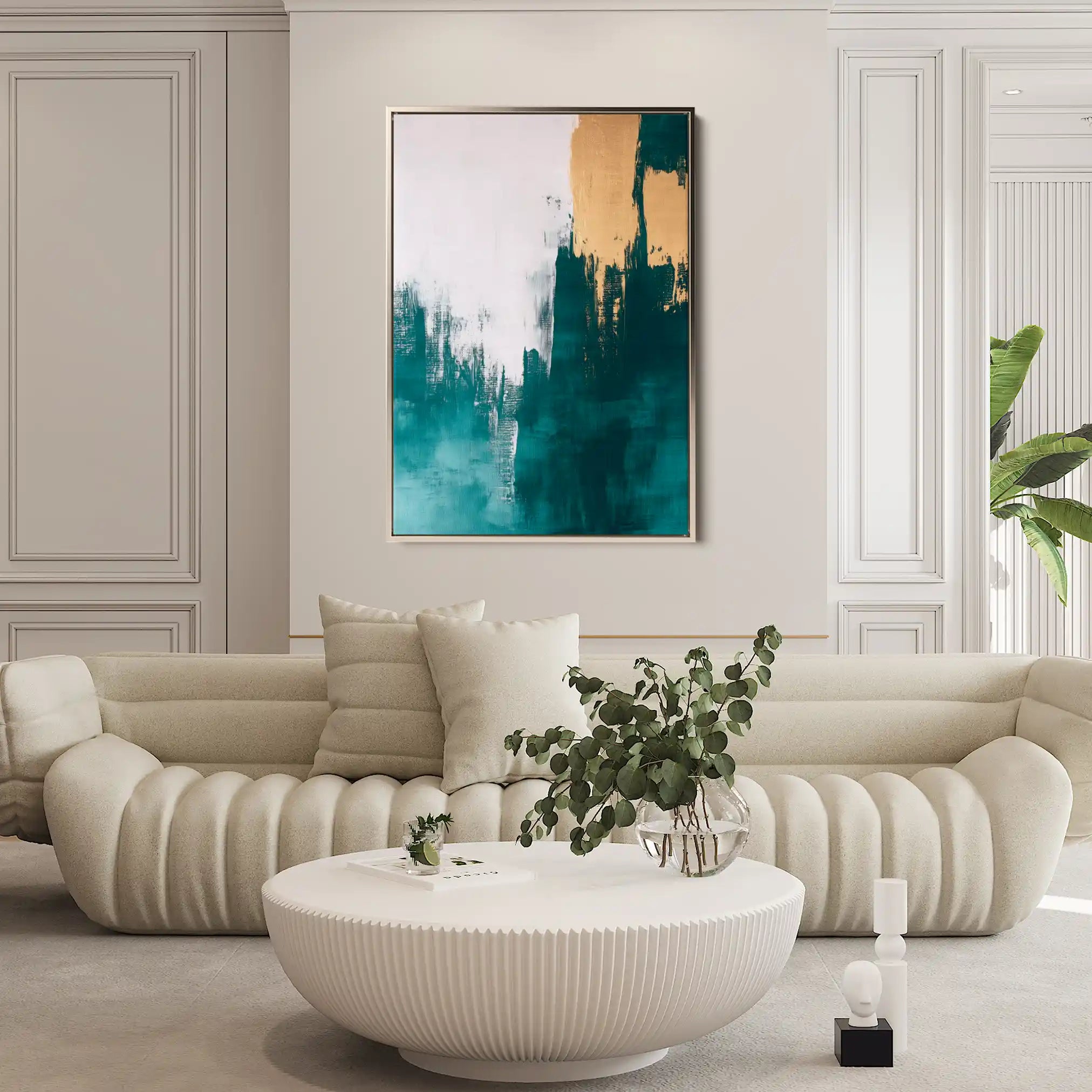 Abstract 399 Canvas Art 60 x 40 cm / Stretched on hidden frame