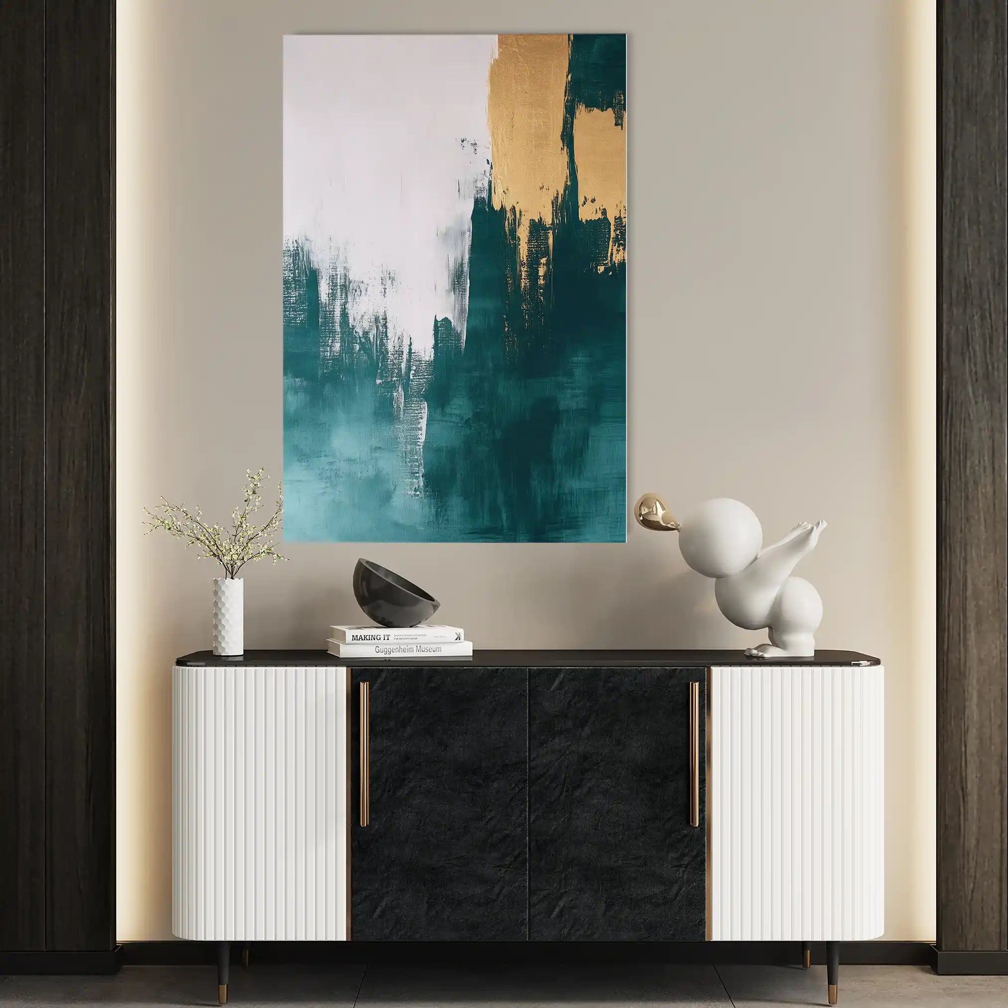 Abstract 399 Canvas Art 60 x 40 cm / Stretched on hidden frame