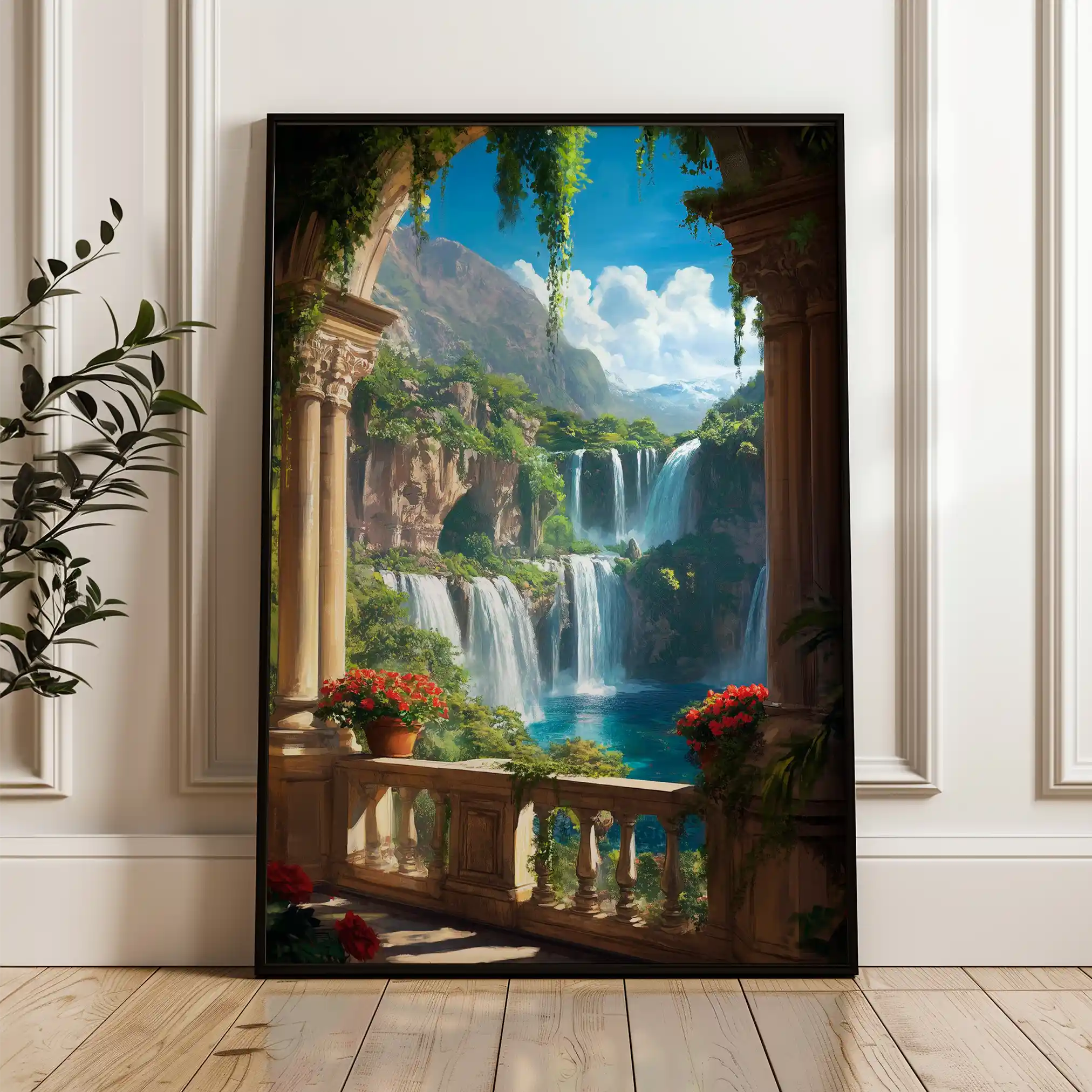 Landscape 399 Canvas Art 90 x 60 cm / Stretched on hidden frame