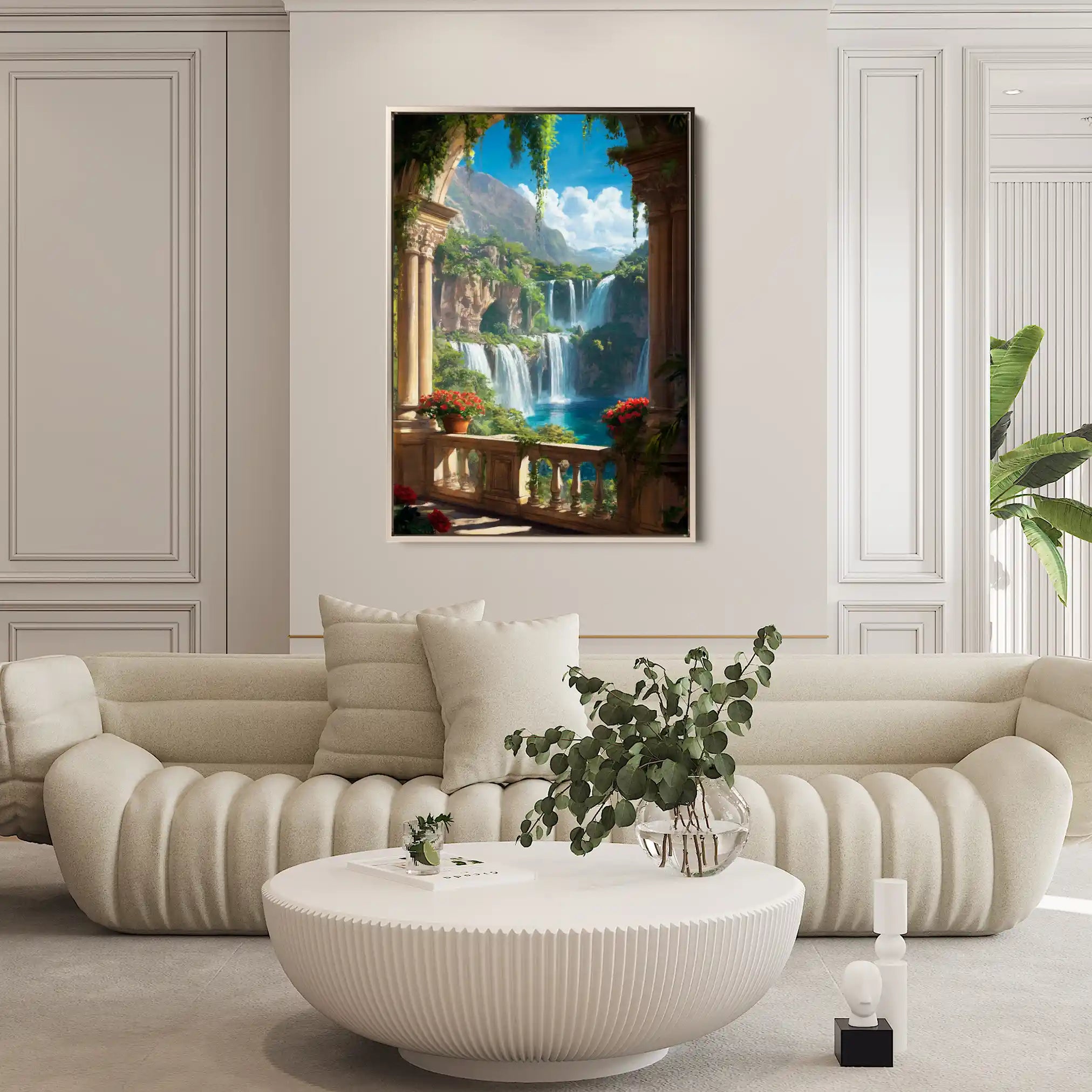 Landscape 399 Canvas Art 90 x 60 cm / Stretched on hidden frame