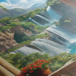 Landscape 399 Canvas Art 90 x 60 cm / Stretched on hidden frame