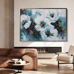 Floral Canvas Wall Art WAD400-F 90 x 60 cm / Stretched on hidden frame