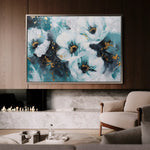 Floral Canvas Wall Art WAD400-F 90 x 60 cm / Stretched on hidden frame
