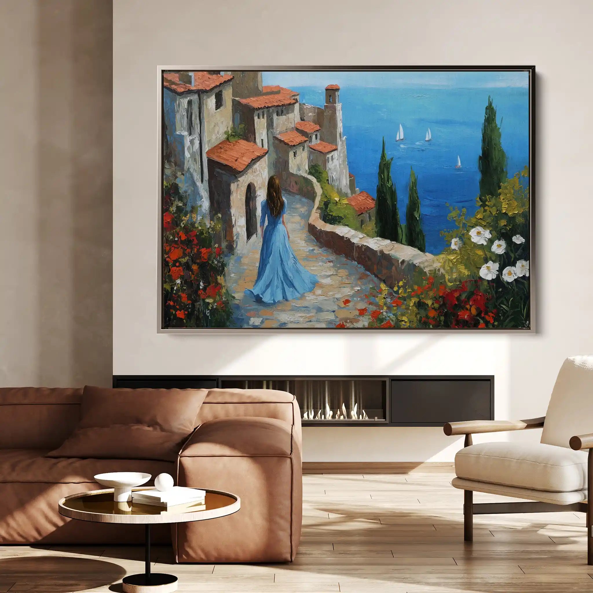 Landscape 400 Canvas Art 90 x 60 cm / Stretched on hidden frame