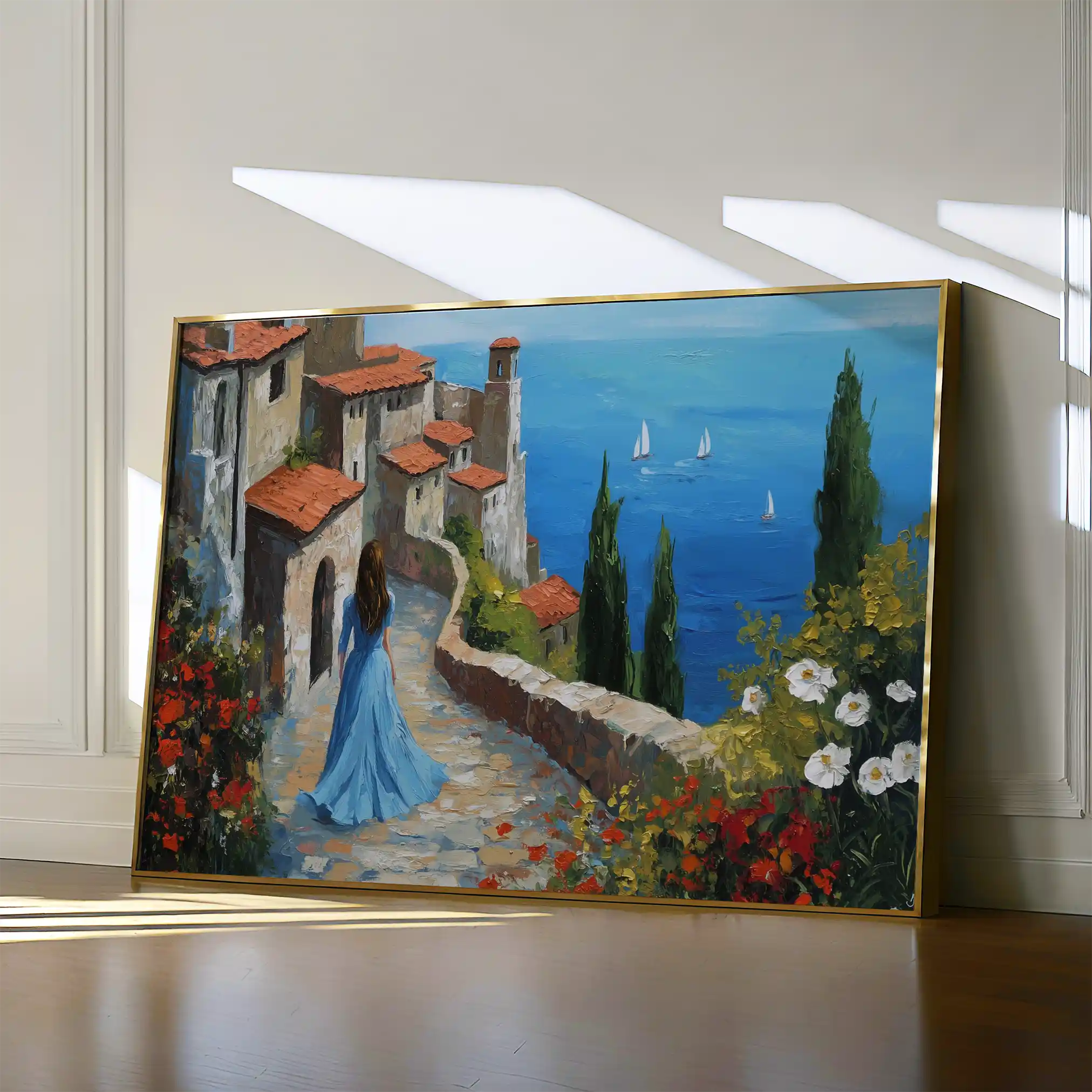 Landscape 400 Canvas Art 90 x 60 cm / Stretched on hidden frame