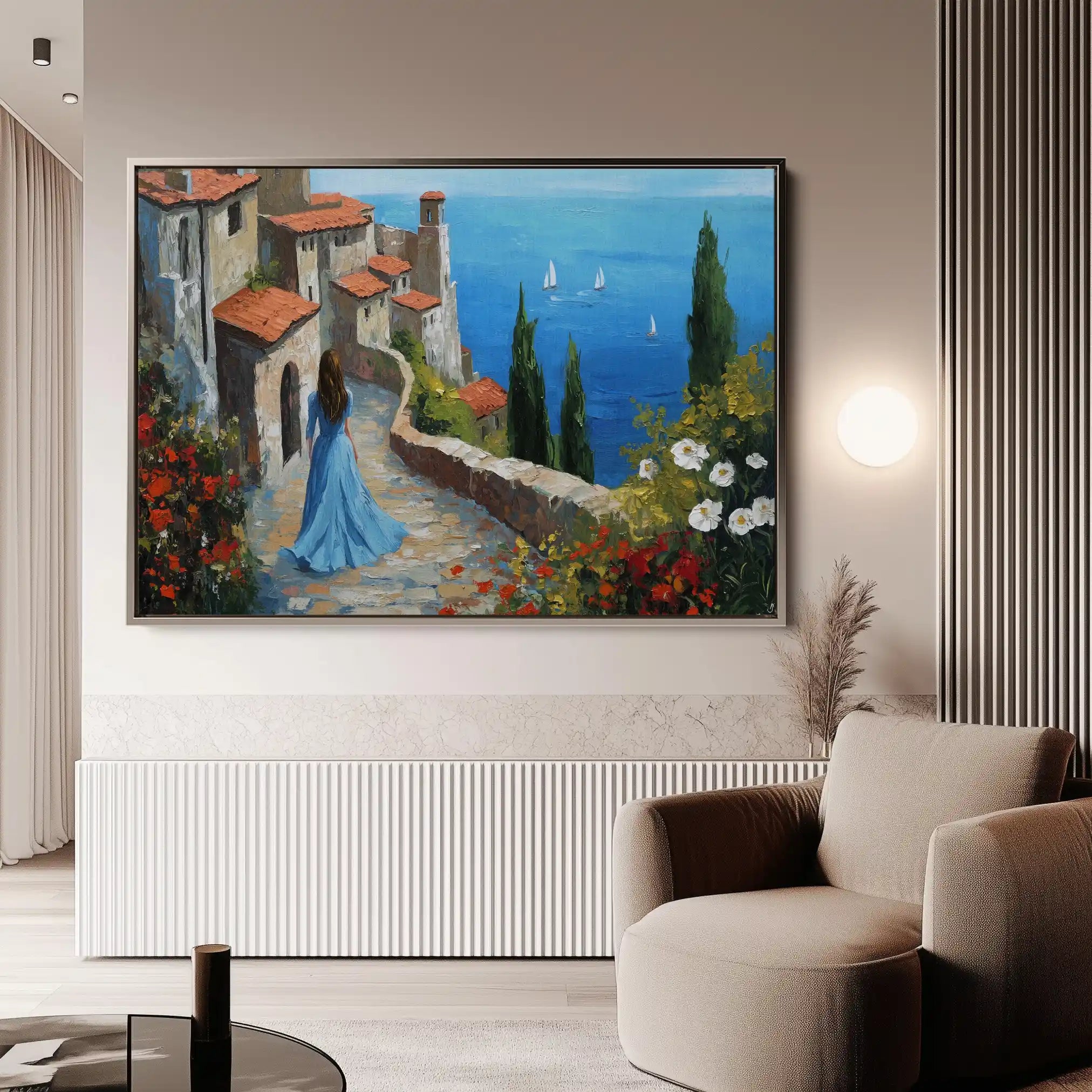 Landscape 400 Canvas Art 90 x 60 cm / Stretched on hidden frame