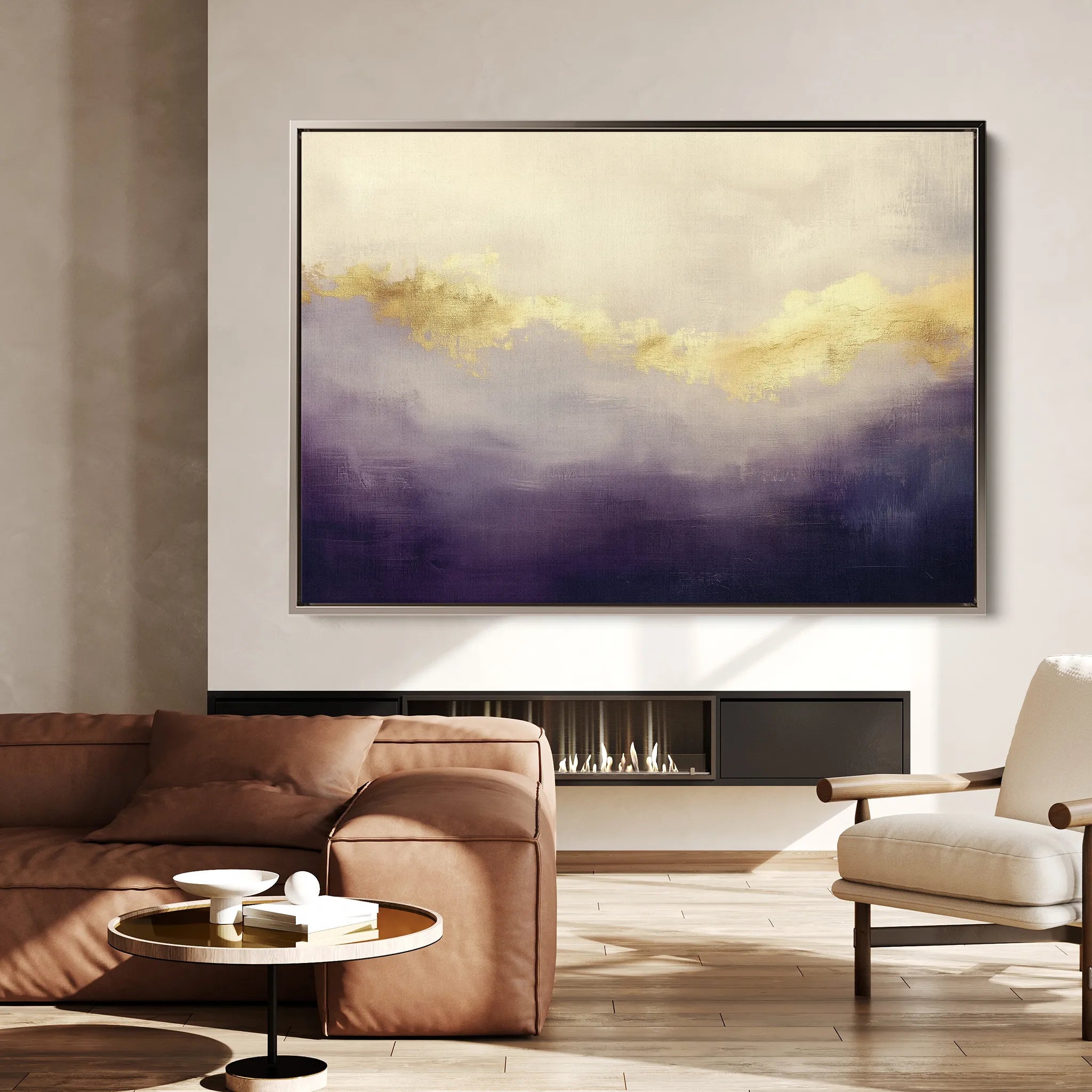 Abstract Canvas Wall Art WAD401-A 90 x 60 cm / Stretched on hidden frame