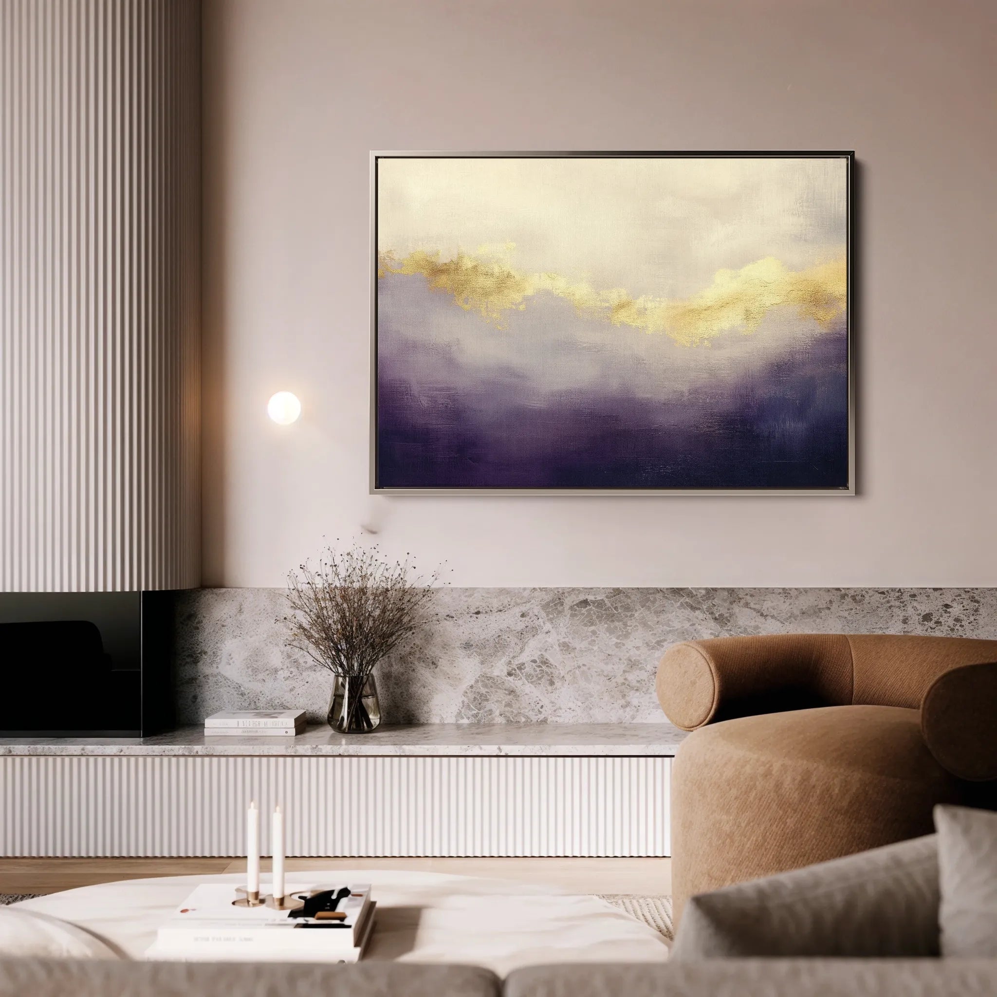 Abstract Canvas Wall Art WAD401-A 90 x 60 cm / Stretched on hidden frame