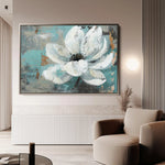 Floral Canvas Wall Art WAD401-F 90 x 60 cm / Stretched on hidden frame