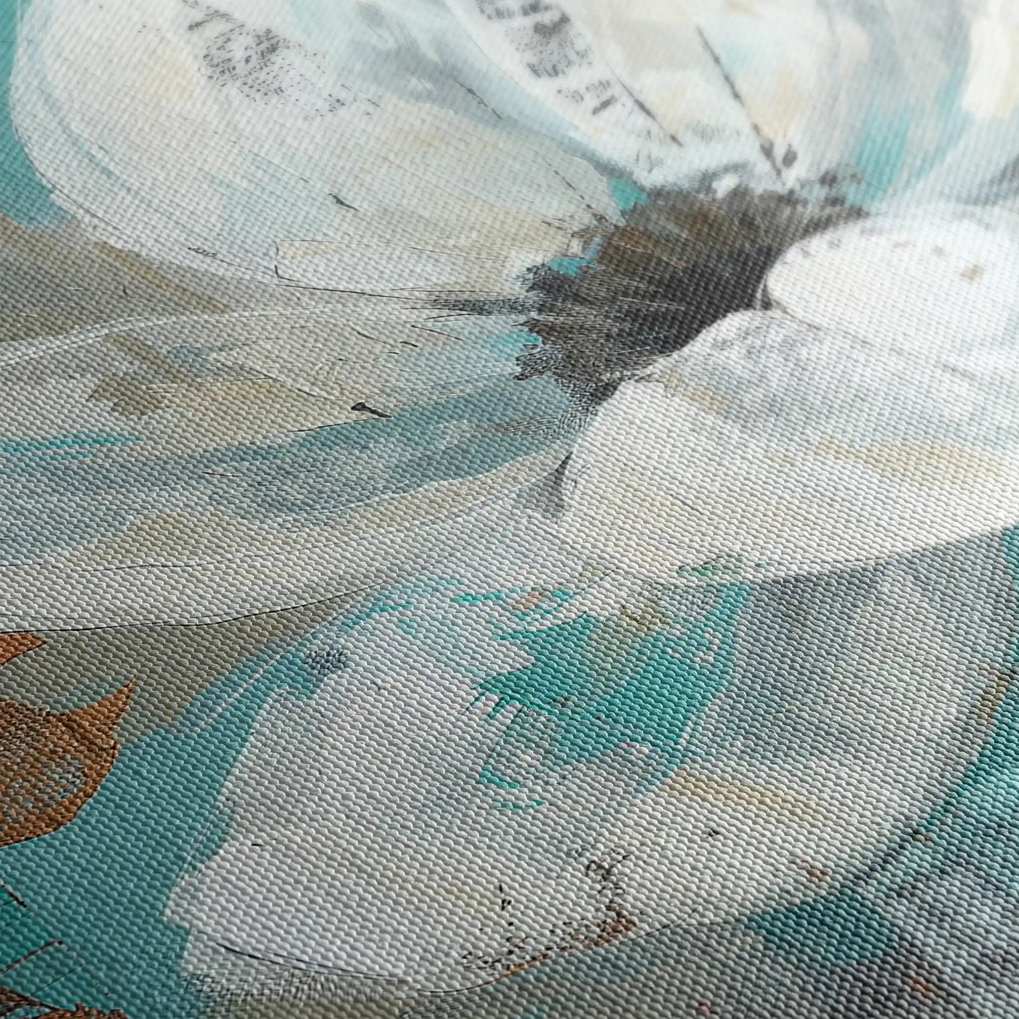 Floral Canvas Wall Art WAD401-F 90 x 60 cm / Stretched on hidden frame