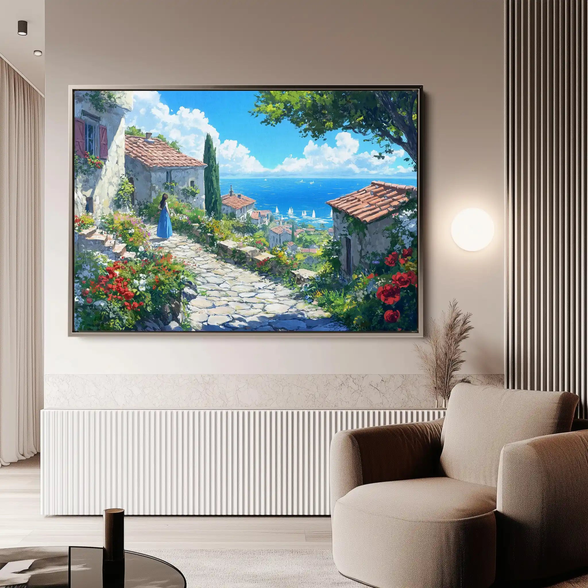 Landscape 401 Canvas Art 90 x 60 cm / Stretched on hidden frame