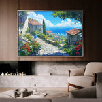 Landscape 401 Canvas Art 90 x 60 cm / Stretched on hidden frame