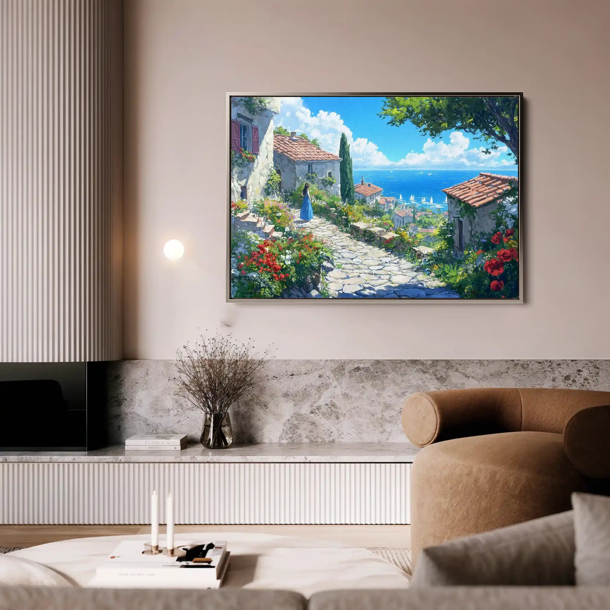 Landscape 401 Canvas Art 90 x 60 cm / Stretched on hidden frame