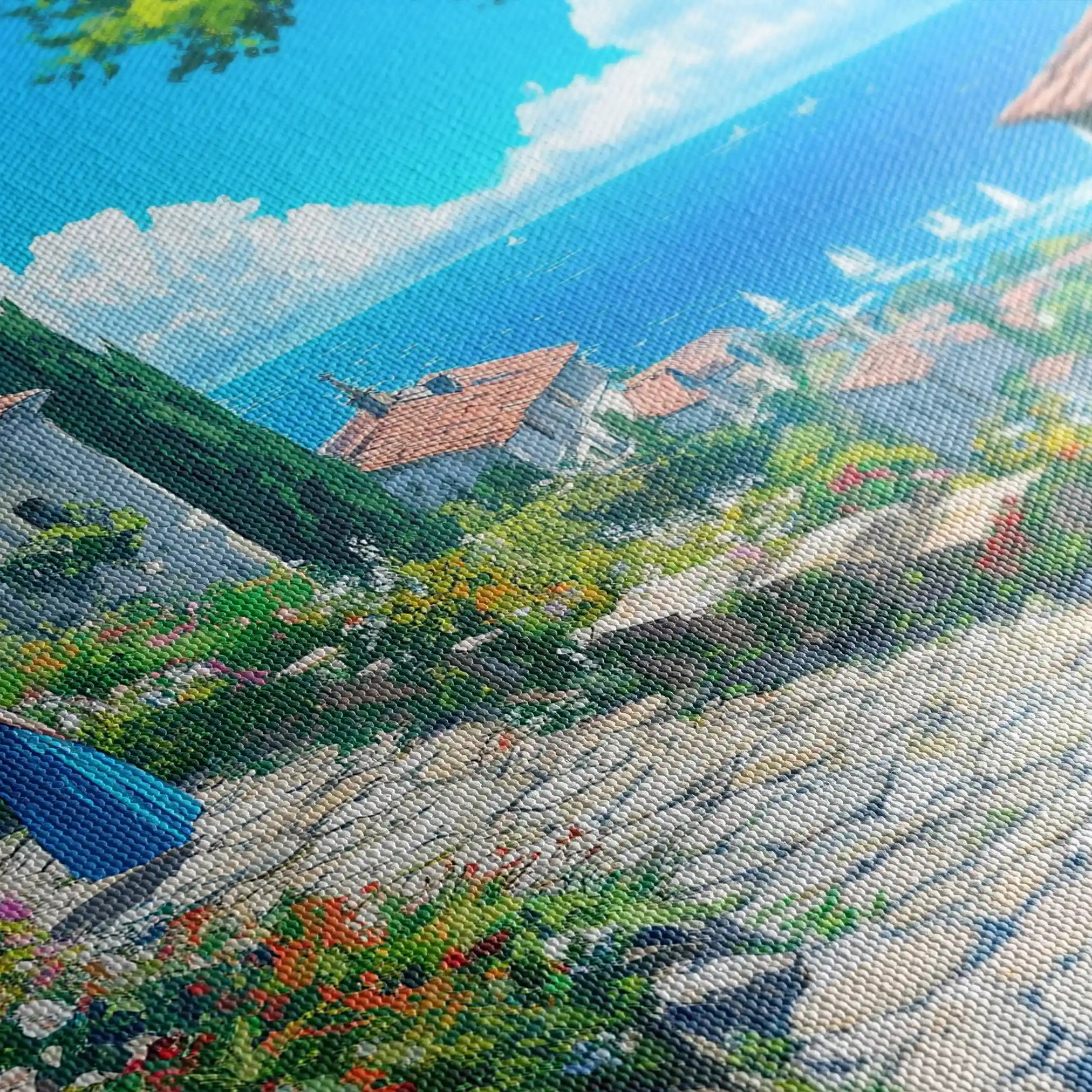 Landscape 401 Canvas Art 90 x 60 cm / Stretched on hidden frame