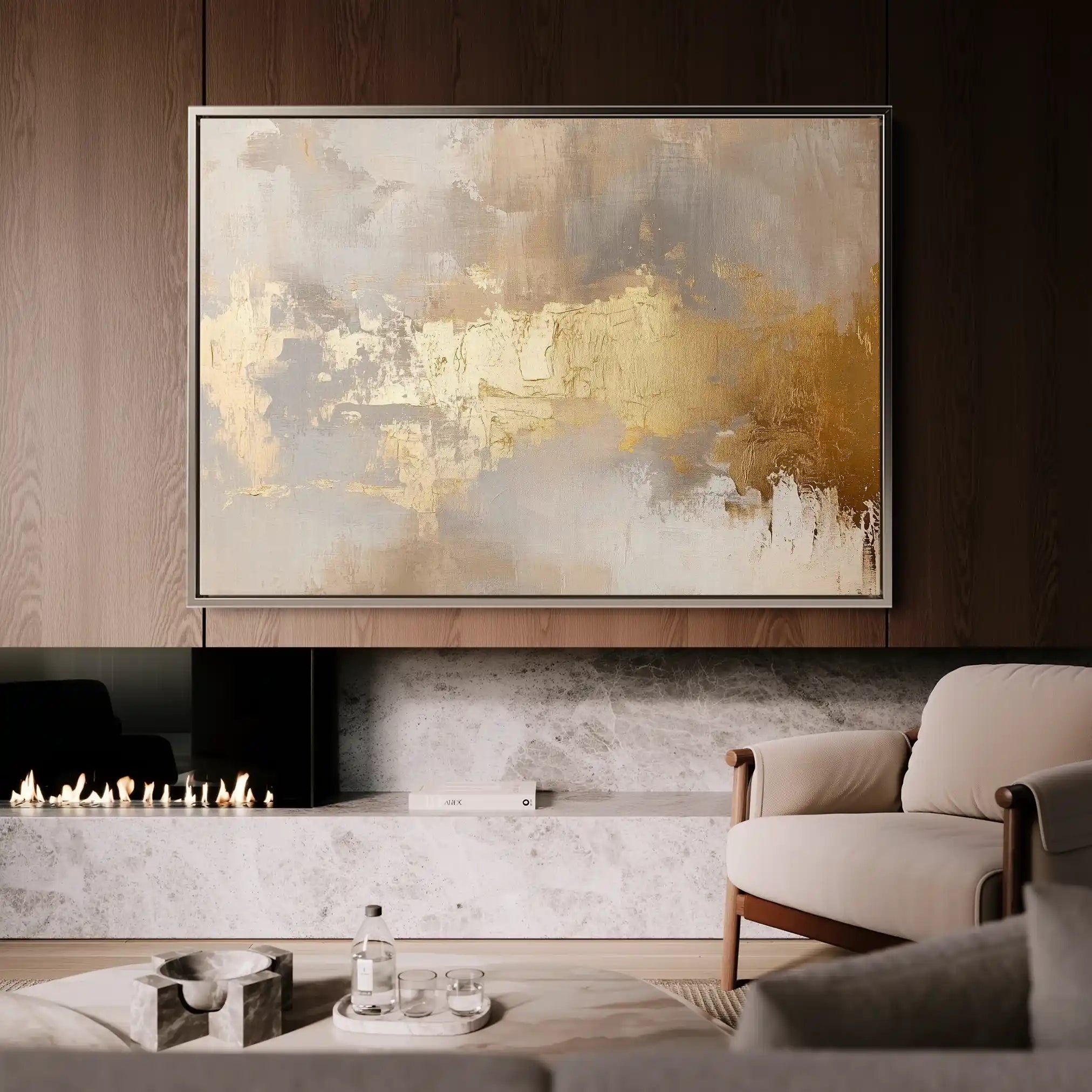 Abstract 402 Canvas Art 60 x 40 cm / Stretched on hidden frame