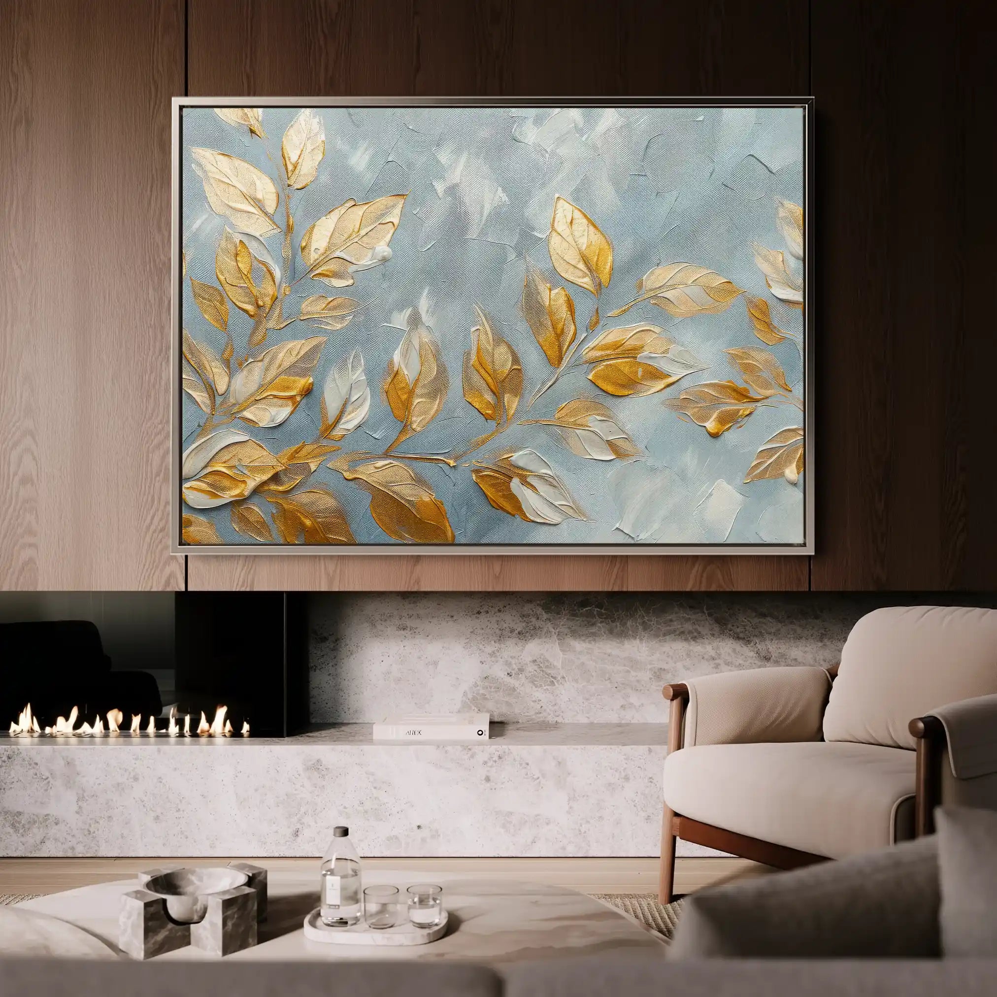 Floral Canvas Wall Art WAD403-F 90 x 60 cm / Stretched on hidden frame