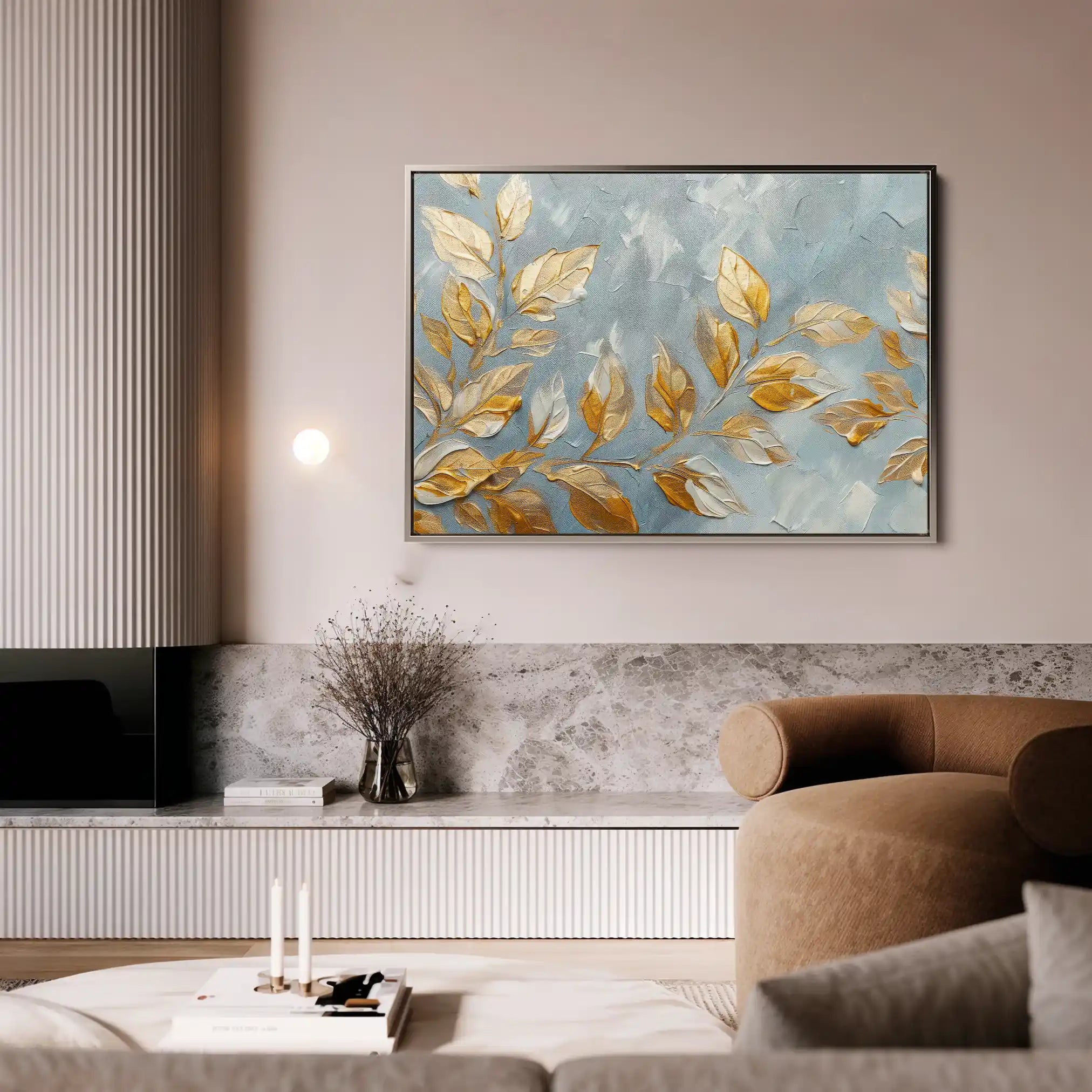 Floral Canvas Wall Art WAD403-F 90 x 60 cm / Stretched on hidden frame