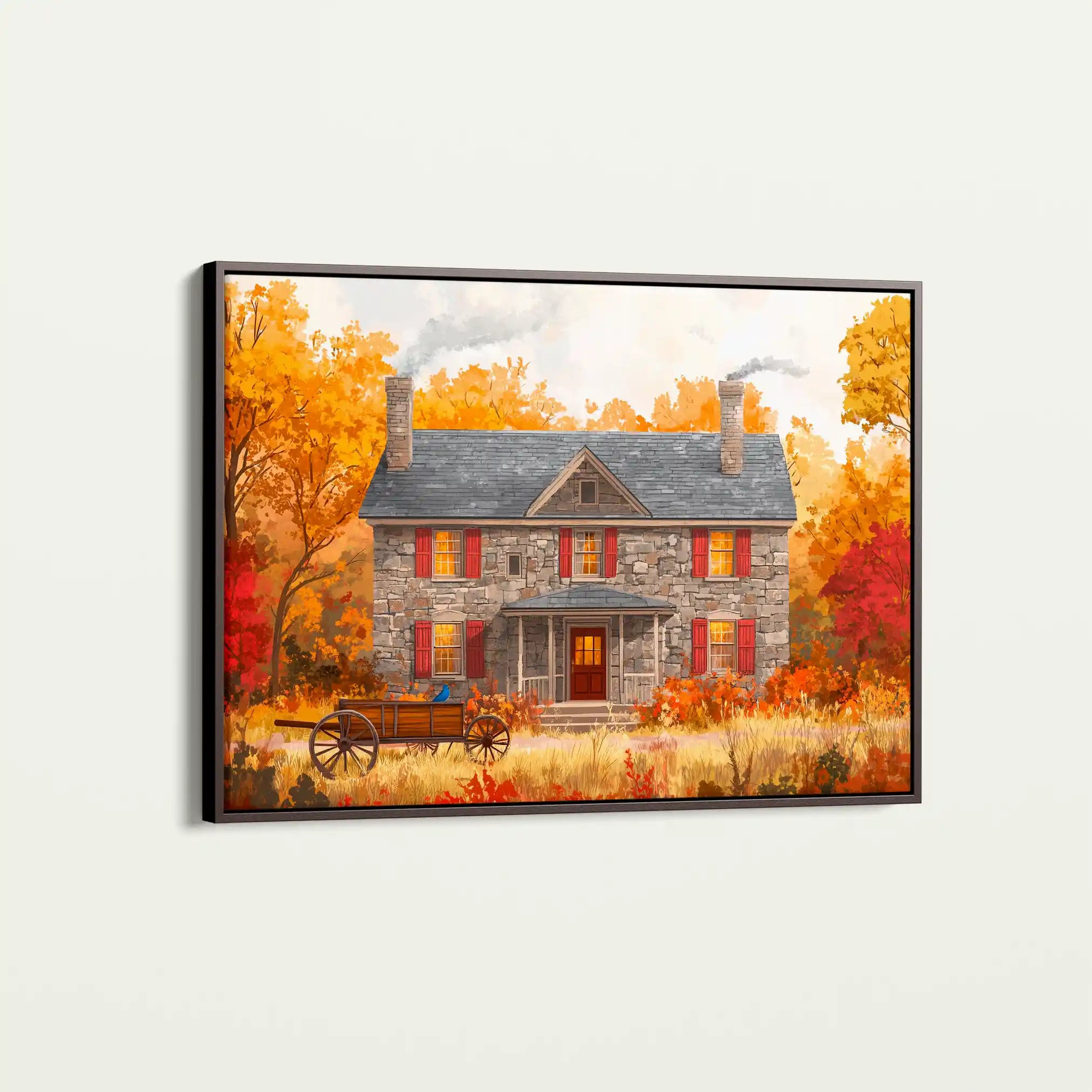 Landscape 403 Canvas Art 90 x 60 cm / Stretched on hidden frame