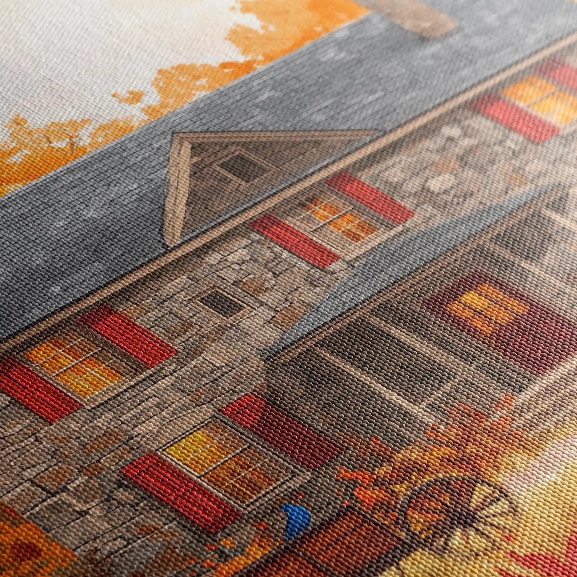 Landscape 403 Canvas Art 90 x 60 cm / Stretched on hidden frame