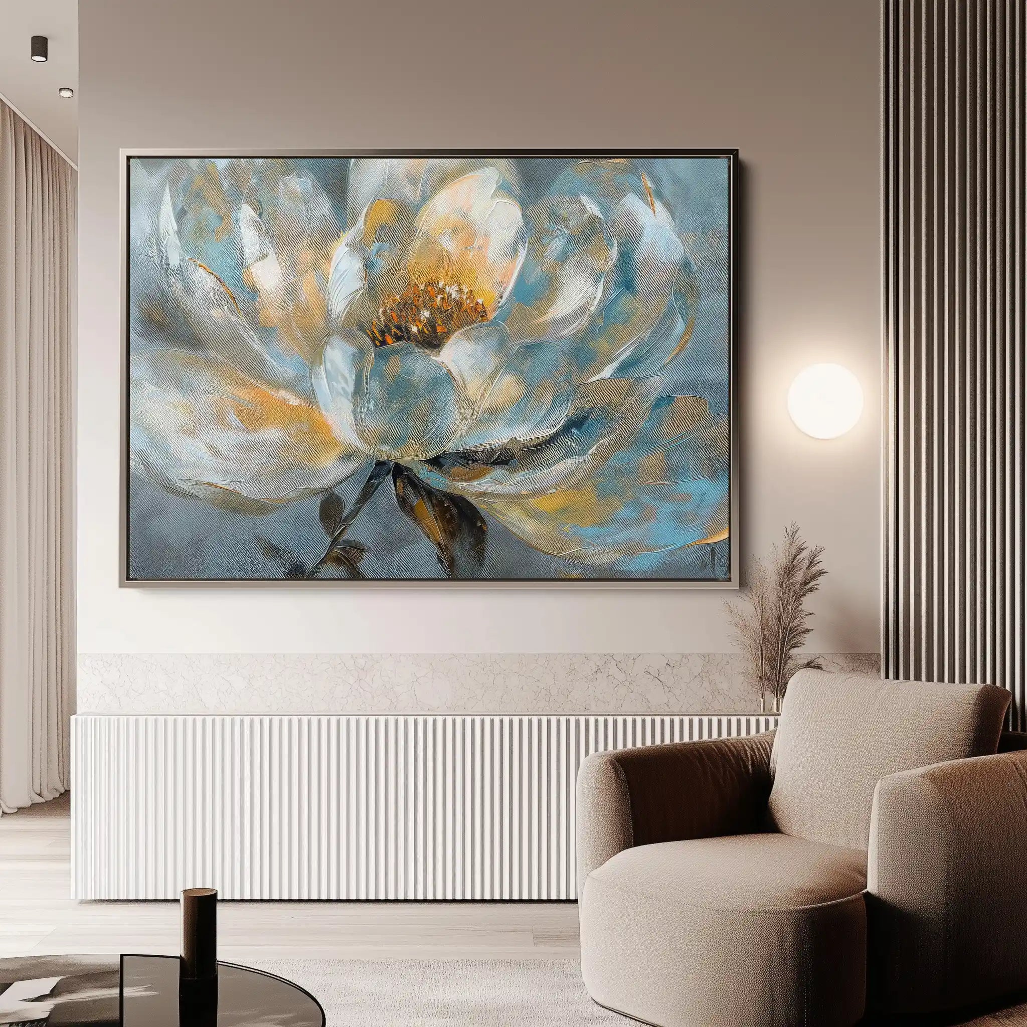 Floral Canvas Wall Art WAD404-F 90 x 60 cm / Stretched on hidden frame
