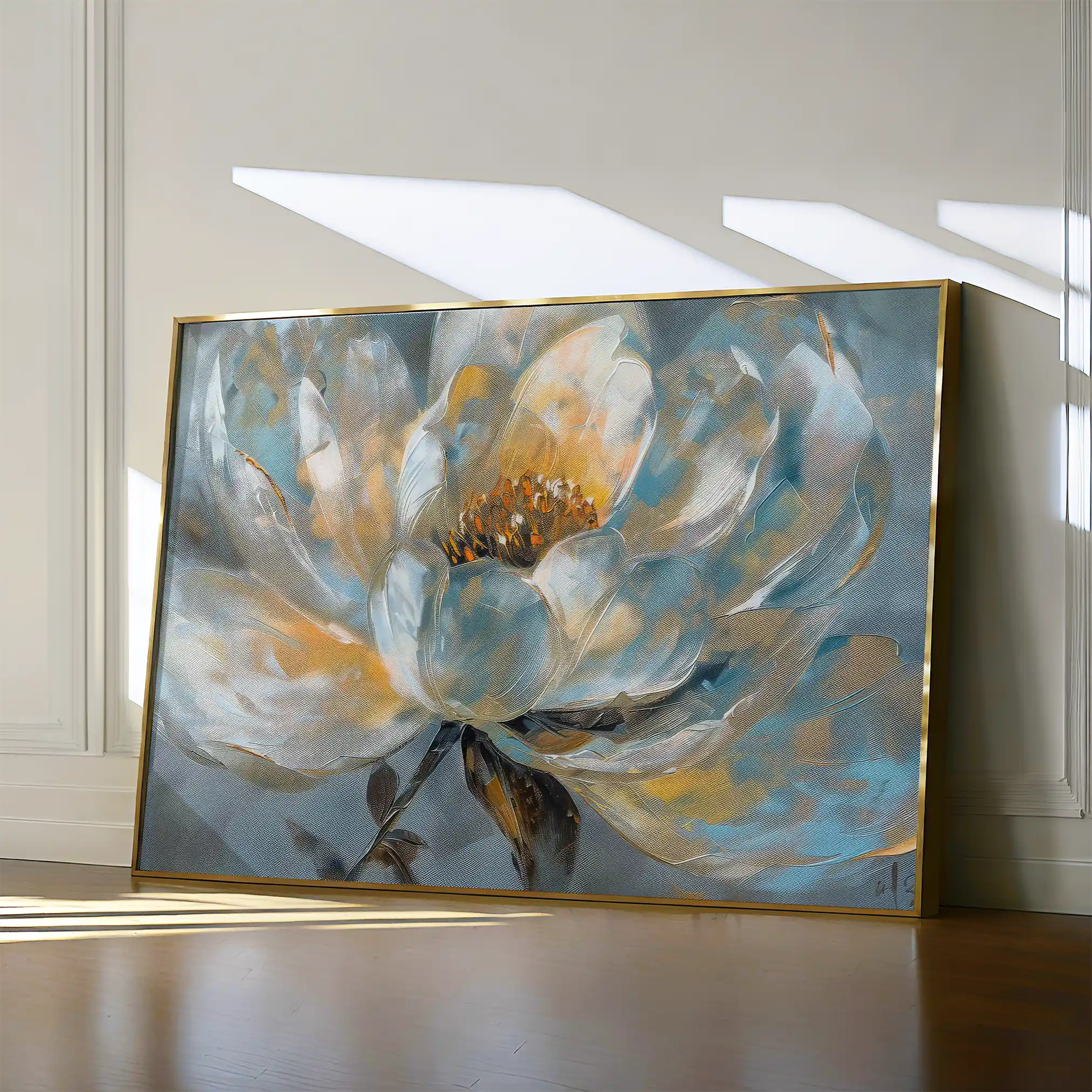 Floral Canvas Wall Art WAD404-F 90 x 60 cm / Stretched on hidden frame