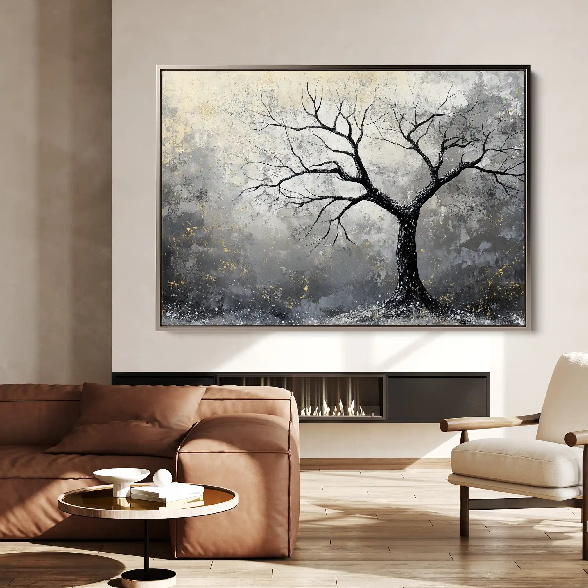 Landscape 404 Canvas Art 90 x 60 cm / Stretched on hidden frame