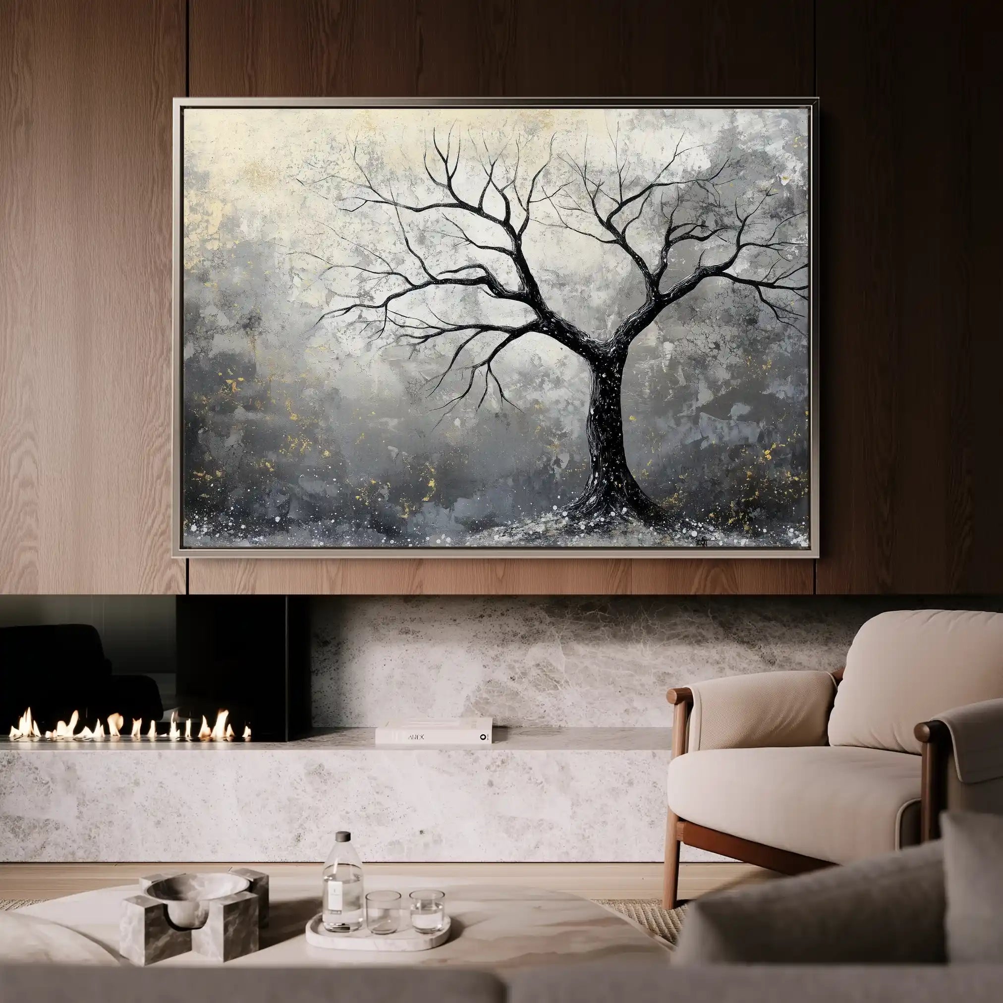 Landscape 404 Canvas Art 90 x 60 cm / Stretched on hidden frame