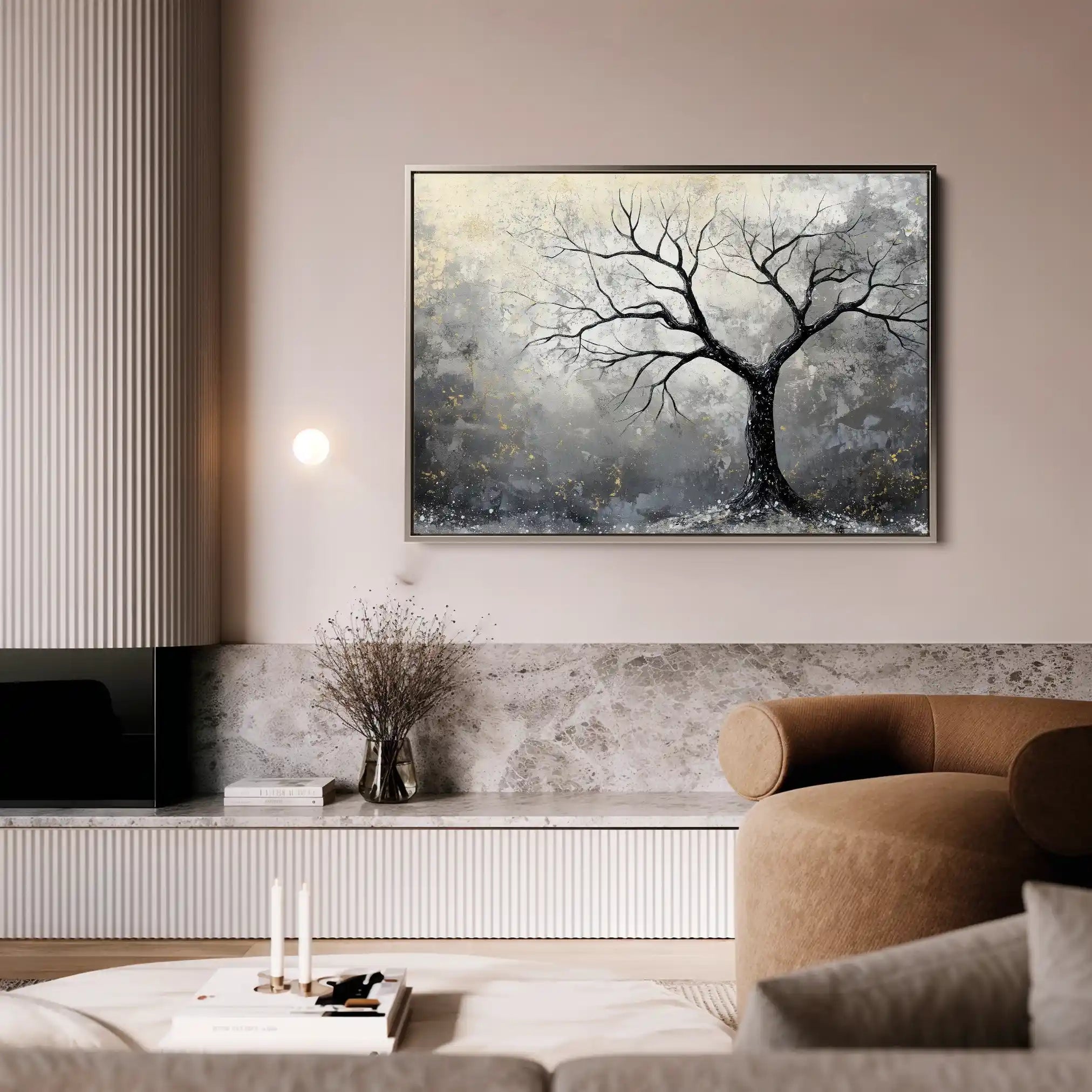 Landscape 404 Canvas Art 90 x 60 cm / Stretched on hidden frame