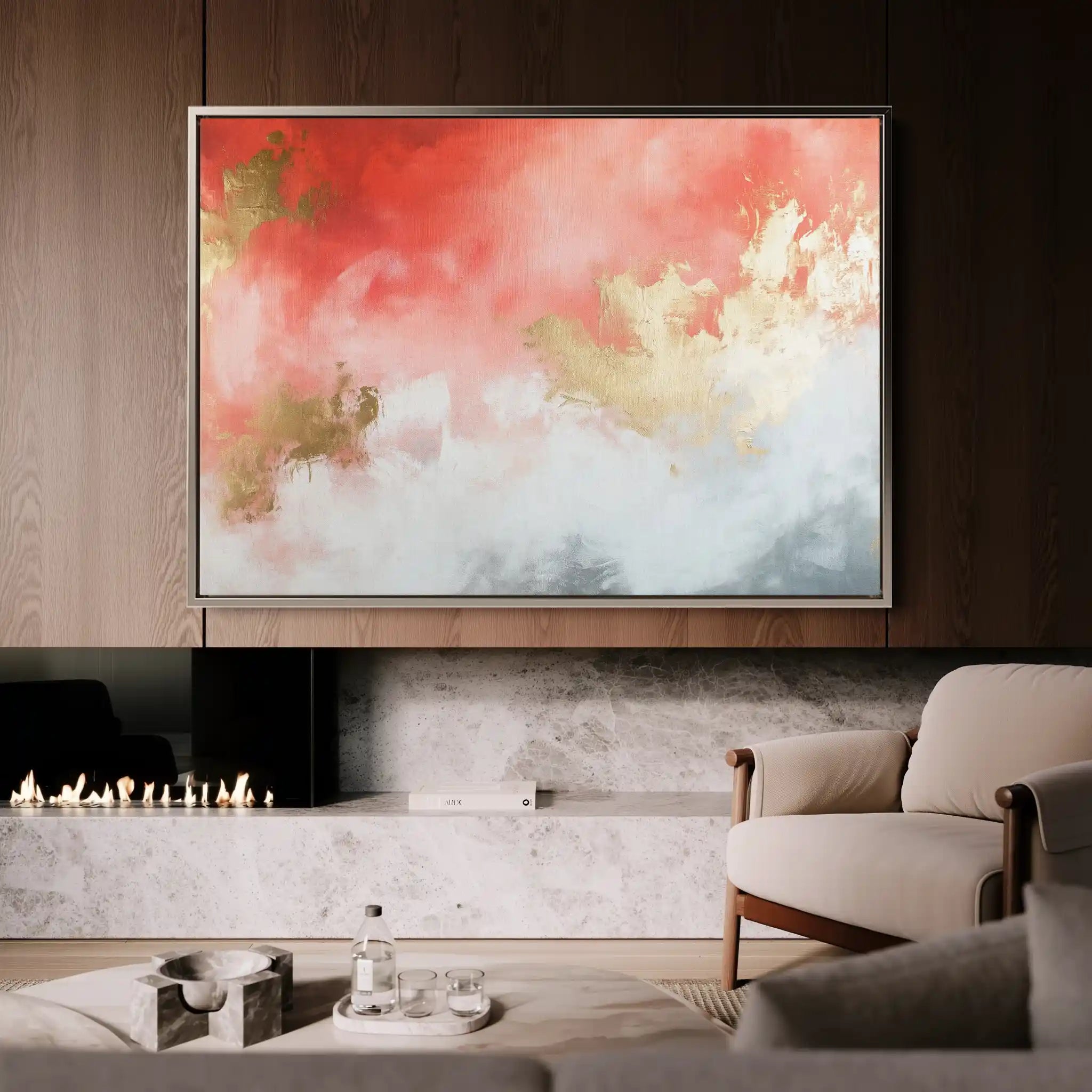 Abstract 406 Canvas Art 60 x 40 cm / Stretched on hidden frame