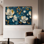 Floral Canvas Wall Art WAD408-F 90 x 60 cm / Stretched on hidden frame