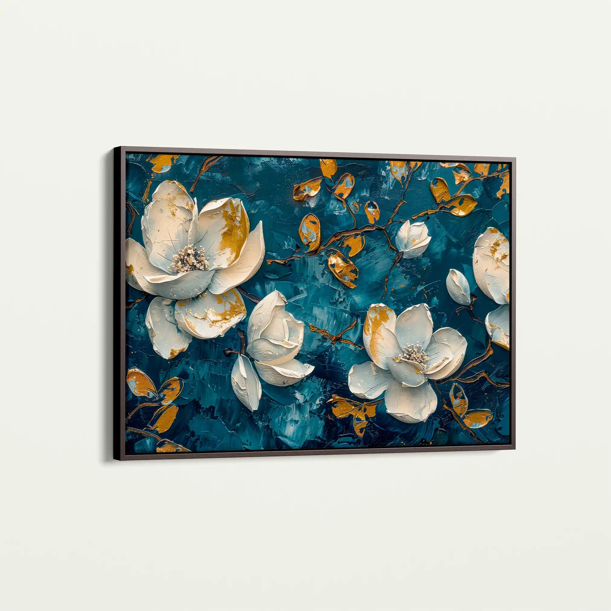 Floral Canvas Wall Art WAD408-F 90 x 60 cm / Stretched on hidden frame