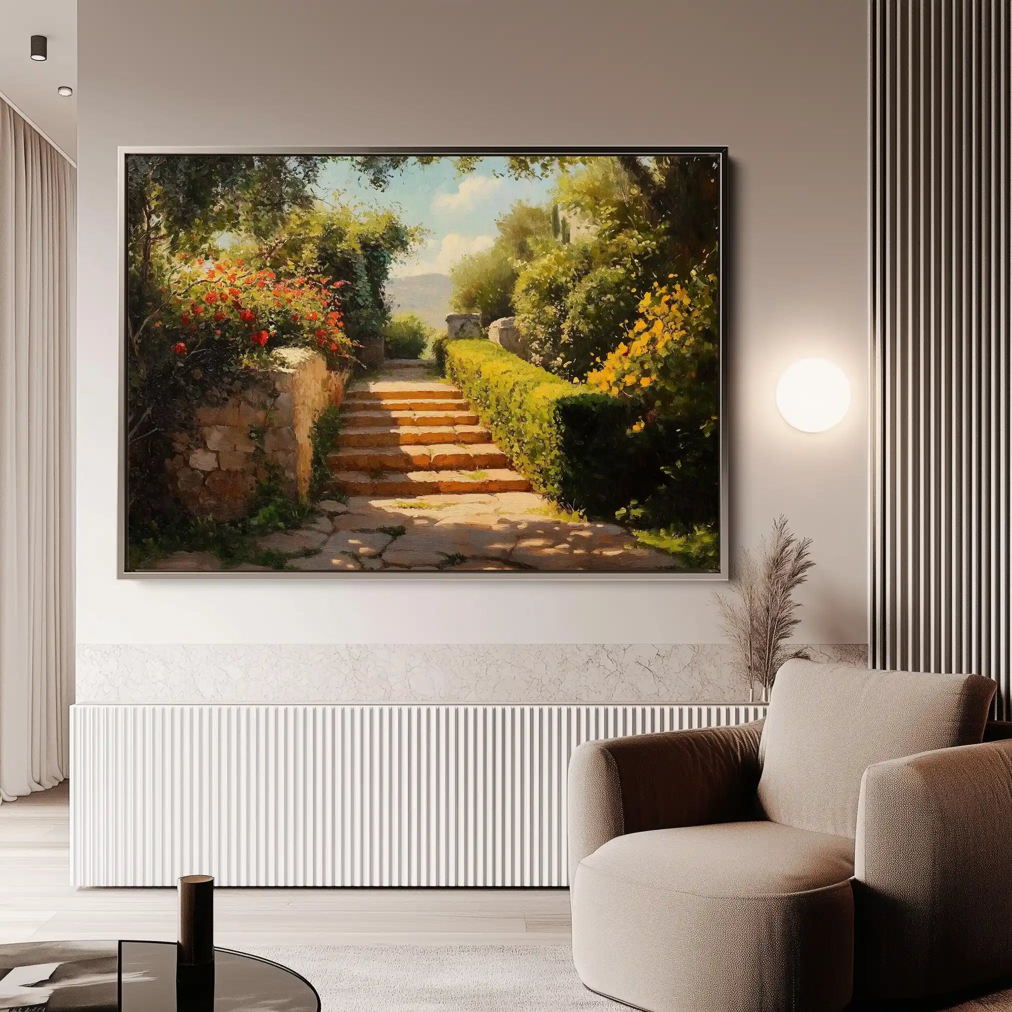 Landscape 408 Canvas Art 90 x 60 cm / Stretched on hidden frame