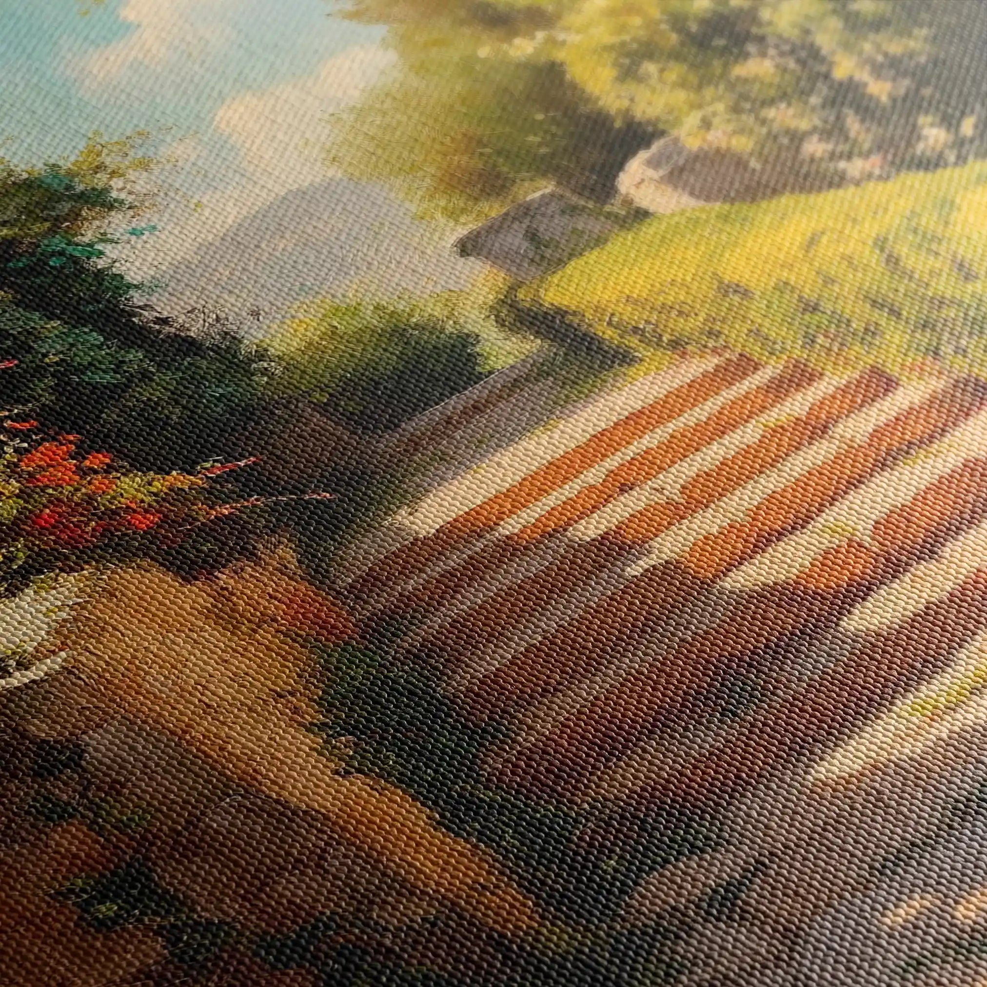 Landscape 408 Canvas Art 90 x 60 cm / Stretched on hidden frame