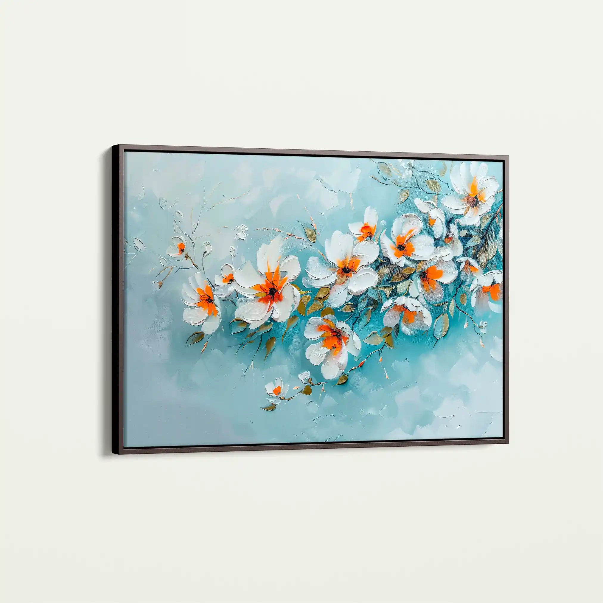 Floral Canvas Wall Art WAD410-F 90 x 60 cm / Stretched on hidden frame