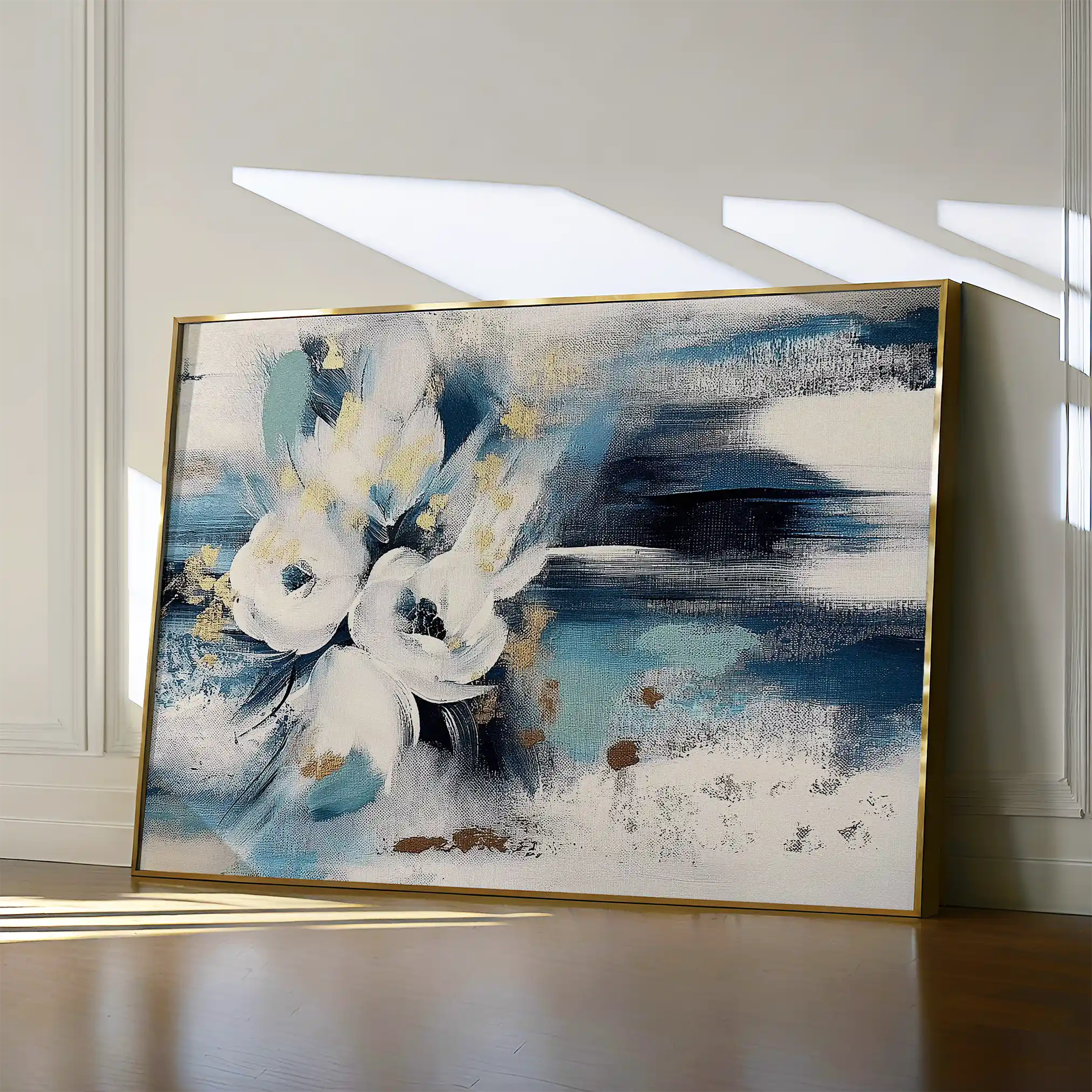 Floral Canvas Wall Art WAD411-F 90 x 60 cm / Stretched on hidden frame