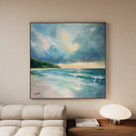 Landscape 411 Canvas Art 80 x 80 cm / Stretched on hidden frame