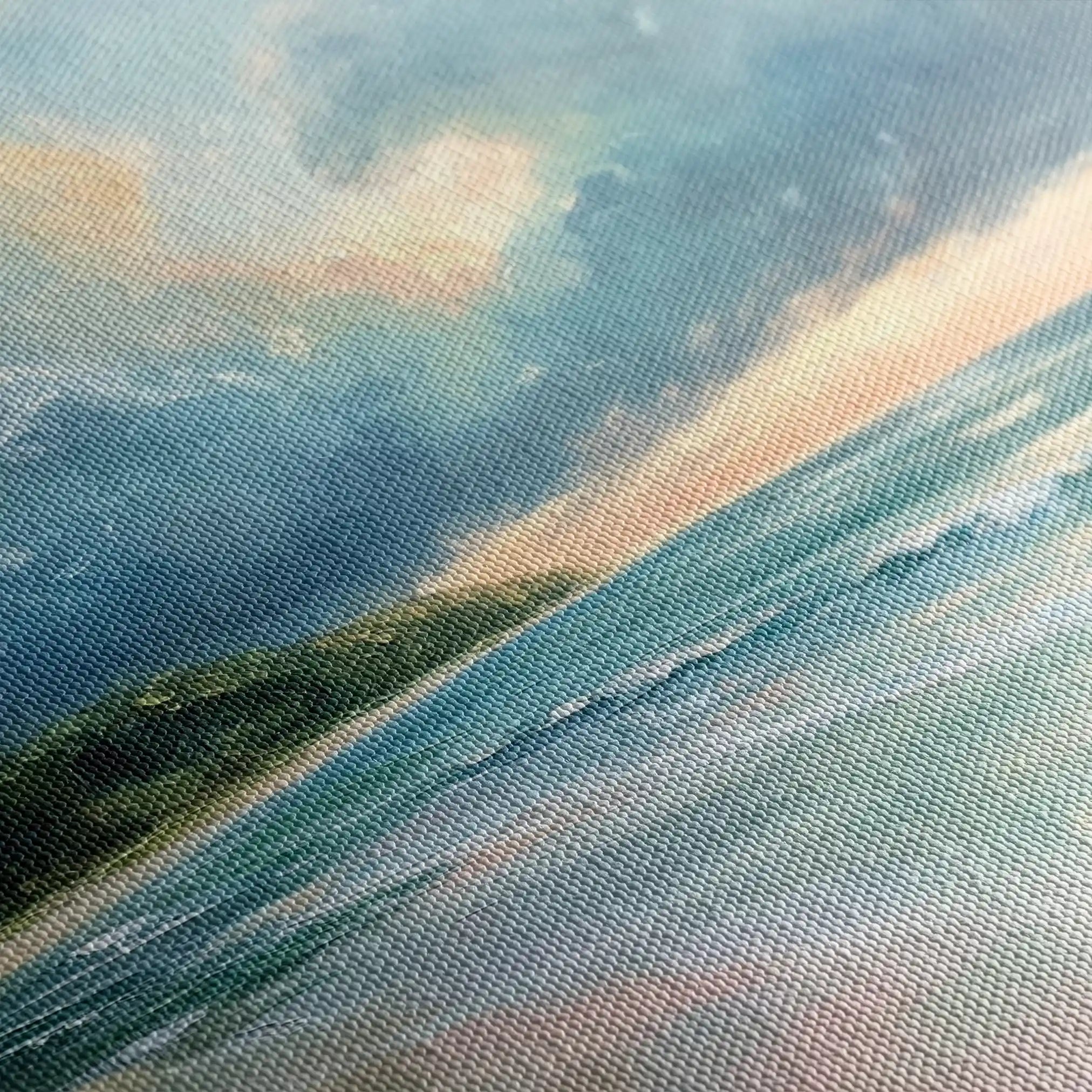 Landscape 411 Canvas Art 80 x 80 cm / Stretched on hidden frame