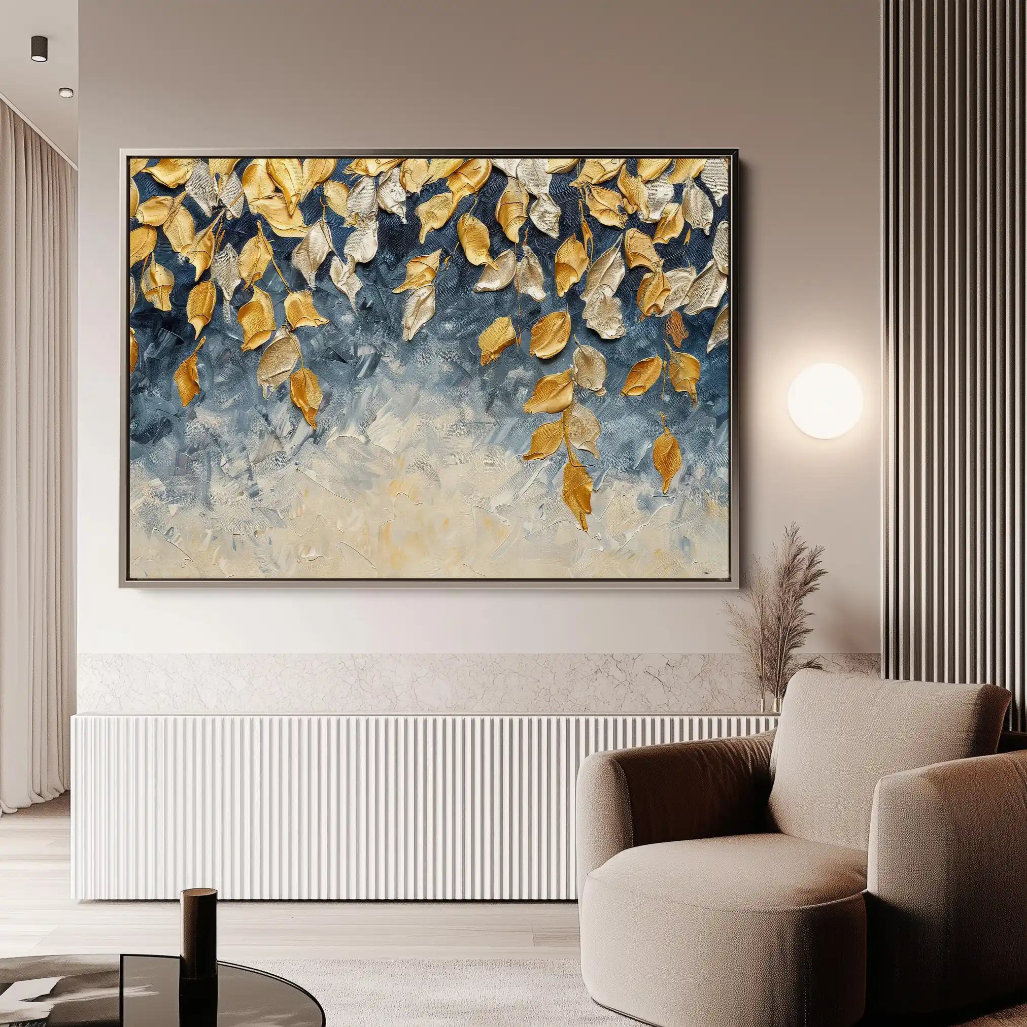 Floral Canvas Wall Art WAD412-F 90 x 60 cm / Stretched on hidden frame