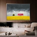 Landscape 412 Canvas Art 90 x 60 cm / Stretched on hidden frame